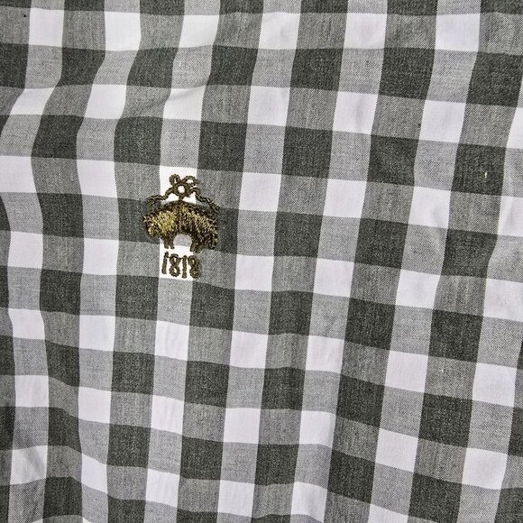 Brooks Brothers Red Fleece Button Down Shirt Large Green White Check Long Sleeve - Picture 4 of 8